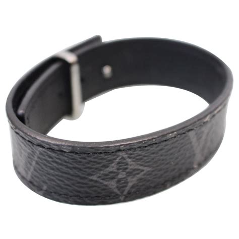 louis vuitton lv slim bracelet monogram eclipse black|louis vuitton monogram eclipse.